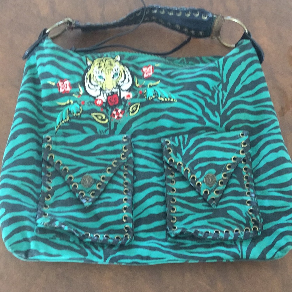 Betsyville betsy Johnson green/black purse